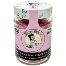  Blazy Susan Pink Carbon Filter Tips Xtra Slim 100ct Jar